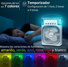 Mini Ventilador aire Fresco con depósito para agua y hielo, en internet