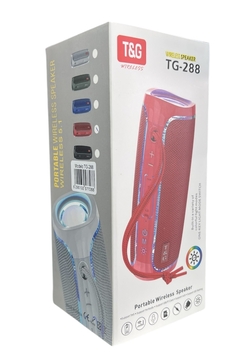 PARLANTE PORTATIL BLUETOOTH CON LUZ COLORES T&G TG-288 - comprar online