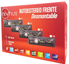 stereo Auto Car Frente Desmontable Bluetooth Usb Sd Mp3 Fm nivhus - comprar online