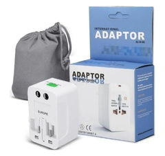 Adaptador Enchufe Universal Viajero Viaje Turismo