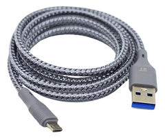 Cable Usb Somostec Micro V8 Trenzado Mallado Carga Rápida 3.1 A