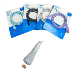 Cable USB-Iphone turbo power reforzado mallado IBEK CB-2402 - comprar online