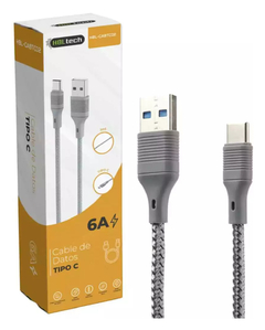 Cable USB Datos TIPO-C 6A Reforzado mallado HBLtech CABTC02 - comprar online