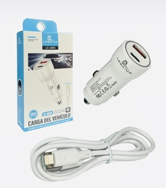 Cargador de auto USB+C Con Cable iPhone 38W Carga Rapida LEGATUS LC-4805 - comprar online