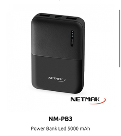 Cargador portátil NETMAK power bank 5000Mah 100% en internet