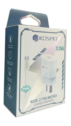 Cargador Kosmo 2.75A Ultra Fast Micro V8 en internet