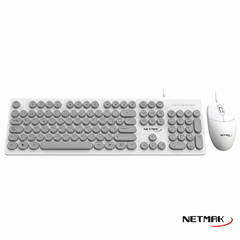 Combo mouse teclado Netmak NM-KB258-W