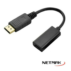 Conversor Full HD Cable Adaptador Displayport A Hdmi Netmak