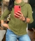 SWEATER MOHAIR - VERDE MUSGO - comprar online