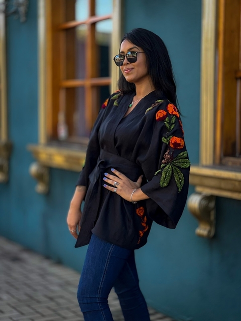 Kimono Mykonos Linho Puro