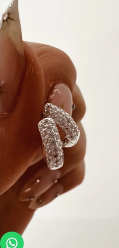 Aros clasic con strass