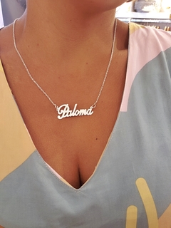 Conjunto cadena nombre.