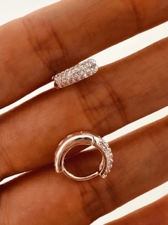 Aros clasic con strass - comprar online