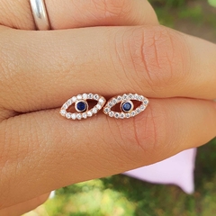 AROS PASANTES OJO TURCO PLATA ROSÉ. - comprar online