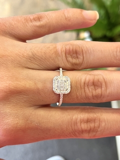 Anillo Strass Cuadrado - comprar online