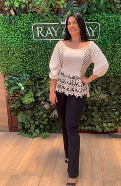 Blusa Renda Bia Creme