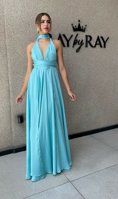Vestido Longo Mil Formas Coral Aluguel - loja online