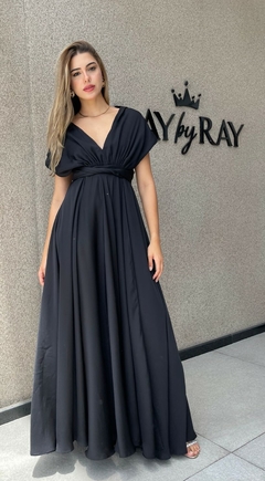 Vestido Longo Mil Formas Preto Aluguel