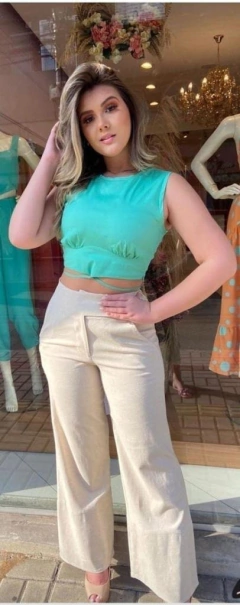 Cropped Tricoline Verde