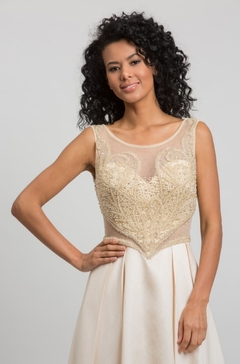 Vestido Bordado Pearl Sibelle Nude na internet