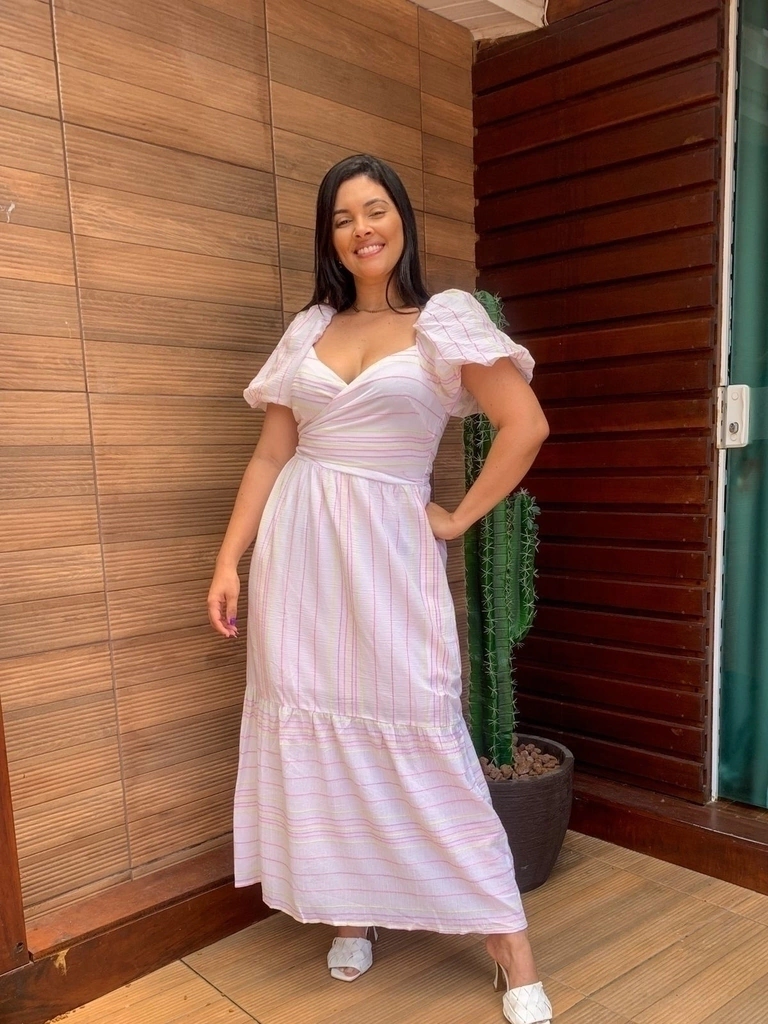 Vestido Midi Transpassado