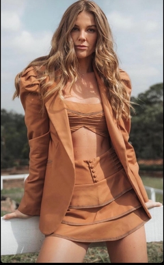 Blazer Sarja Alpes Marrom