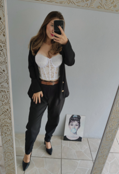 Blazer Rafaella (Preto) - Glam for you store