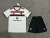 Conjunto Infantil Manchester United III 2024/2025 Branca e Preta