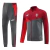Conjunto Ac Milan Treino 24/25 Jaqueta e Calça - Vermelha e Cinza