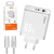 Carregador Turbo GaN 65W Kaidi com cabo USB-C KD-681CC na internet