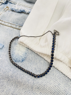 Pulseira Cravejada Azul RN