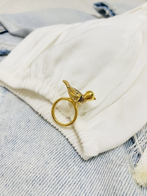 Anel MD Banhado a Ouro N.15