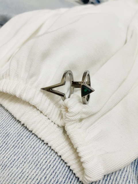 Anel MD Ródio Negro N.17