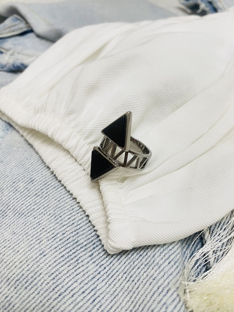 Anel MD Ródio Negro N.21