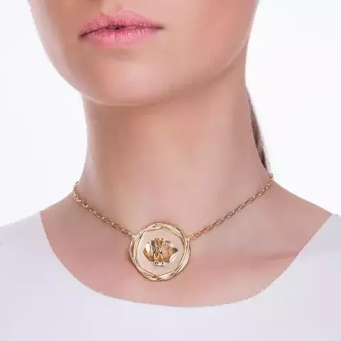 Colar Medalha - FO Cristal