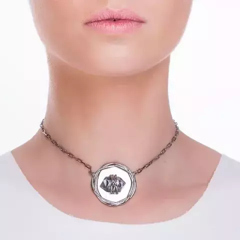 Colar Medalha - RN Cristal