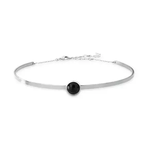 Colar Choker Princesa- RN Obsidiana Preta