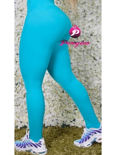 Leggins deportivo Azul y verde aguamarina en internet
