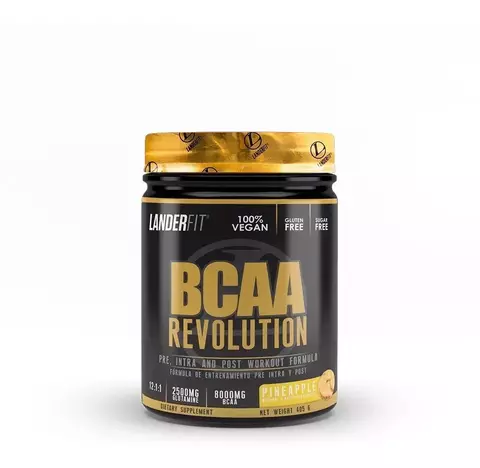 Bcaa Revolution 405 Gr Landerfit Vegano Sin Tacc 0% Azucar