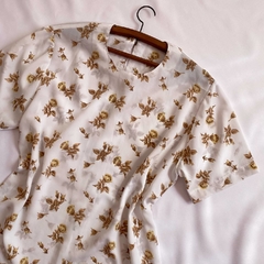blusa floral oversized - M/G - loja online