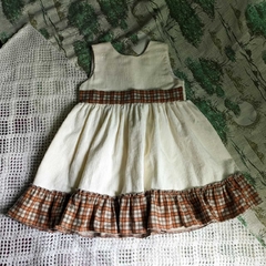 vestido veludo infantil