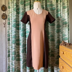 vestido tons terrosos - M - Roupas, decoração e acessórios VINTAGE - Legado Brechó