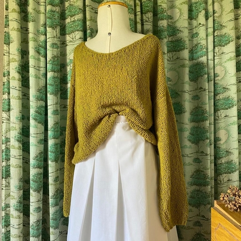 tricô artesanal camomila - M/G