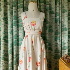 vestido vintage floral - PP/P - comprar online