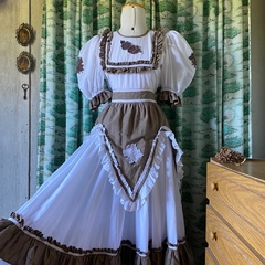 vestido típico campestre - 40/42 - Roupas, decoração e acessórios VINTAGE - Legado Brechó