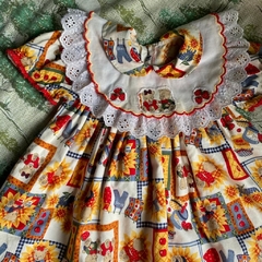 vestido happy bear vintage - tam 2 - comprar online