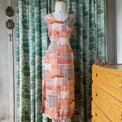 vestido mídi vintage 70's - G - comprar online