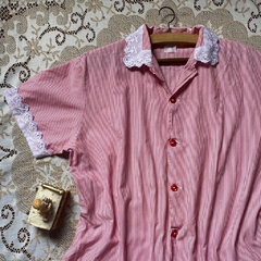 camisola mídi listrada - GG - Roupas, decoração e acessórios VINTAGE - Legado Brechó