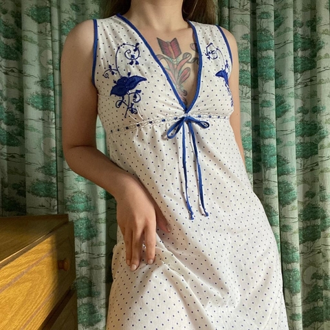 camisola de bolinhas vintage - P