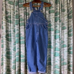 jardineira jeans vintage - PP/juvenil